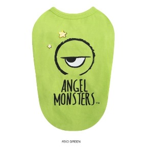 퍼피엔젤 Angel Monsters 민소매 티셔츠 TS585 (그린)XS