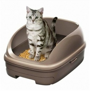냥토모 고양이 펠렛 화장실(브라운)