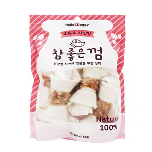 헬로도기 참 좋은껌 우유&amp;치킨맛 6P(유통기한24년9월7일까지)